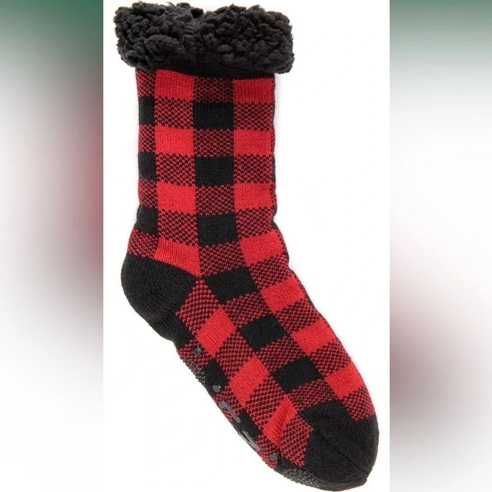 MUK LUKS womens Women's 1-pair Cabin Socks Size L-XL (8-10)